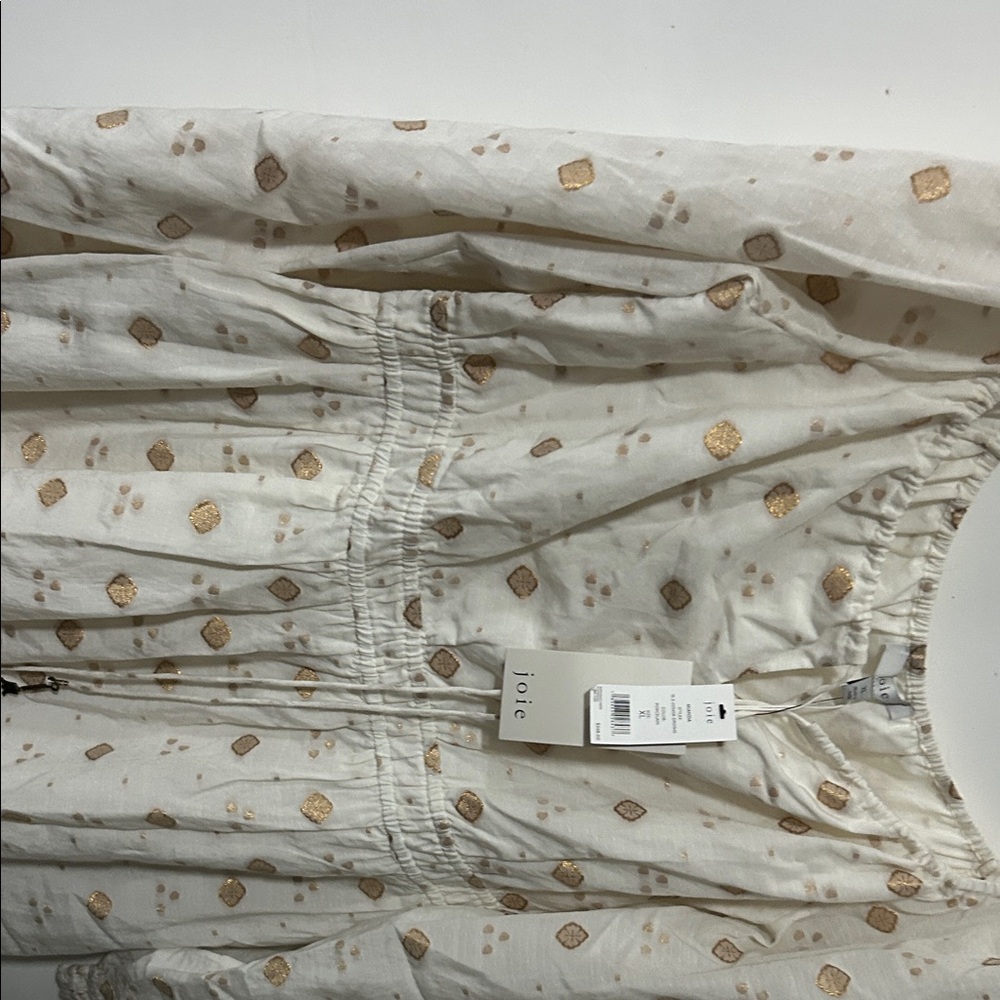 Joie White and Gold Patterned Dress - Picture 8 of 12